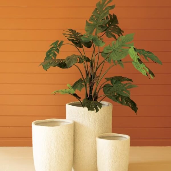 Set of 3 Stone Composite Planters